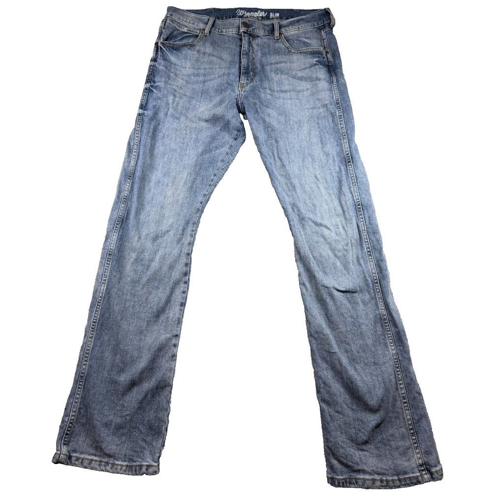 Wrangler Retro Jeans Mens Tag 36x34 Actual 38x34 Slim Bootcut